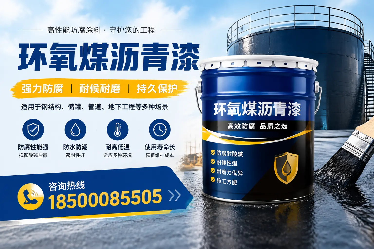 环氧煤沥青漆在工业中的应用,达州企业的选择